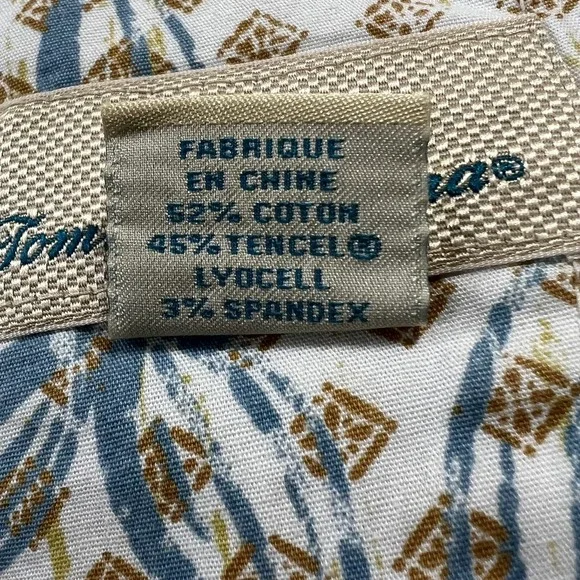 Tommy Bahama Chino Shorts Mens 42 Khaki Tan Tencel Cotton Stretch Casual Summer - Picture 7 of 13